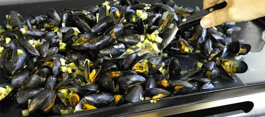Moules aux petits légumes