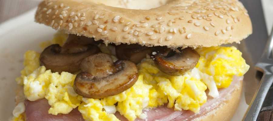 Bagels au lard fumé