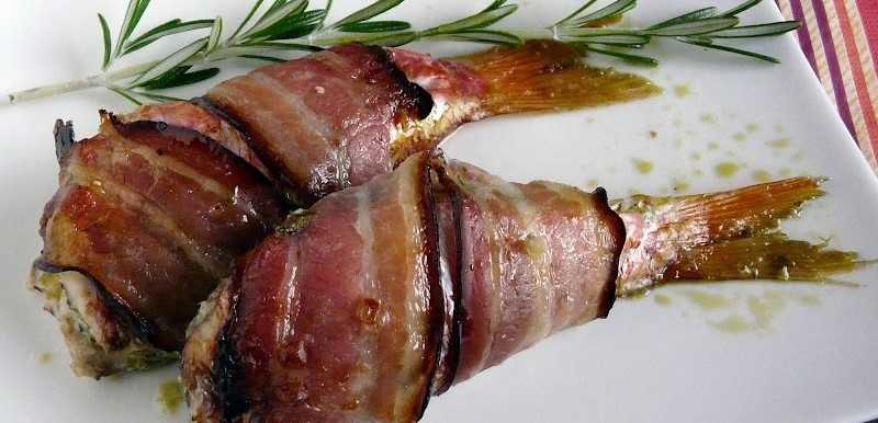 Rougets farcis au pistou