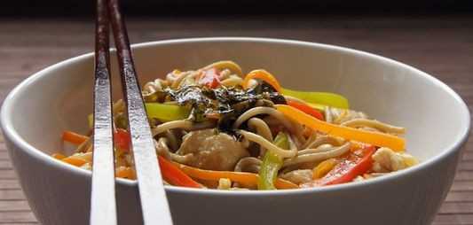 Nouilles au citron vert et lait de coco