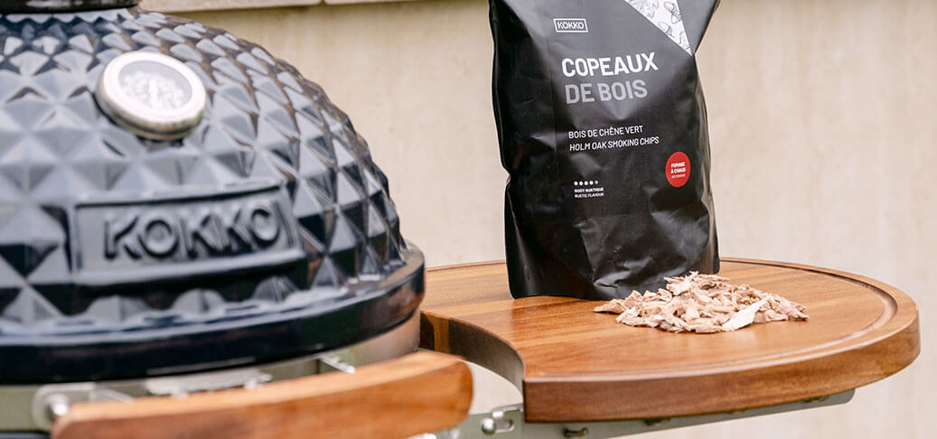 copeaux de bois pour fumage à chaud