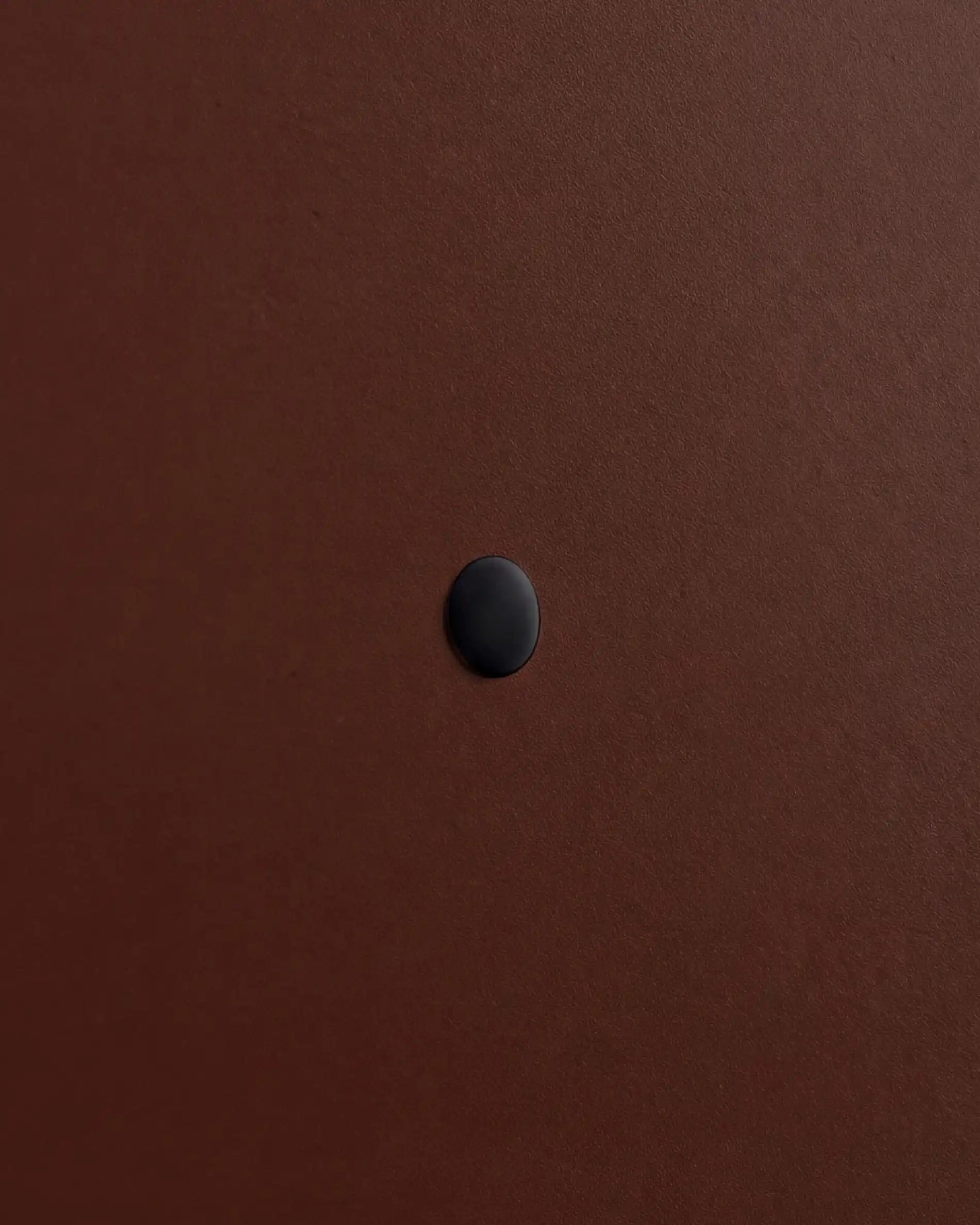 Matte black PILOTIS screw cover, side view
