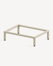 Cream beige PILOTIS base structure, corner assembly detail