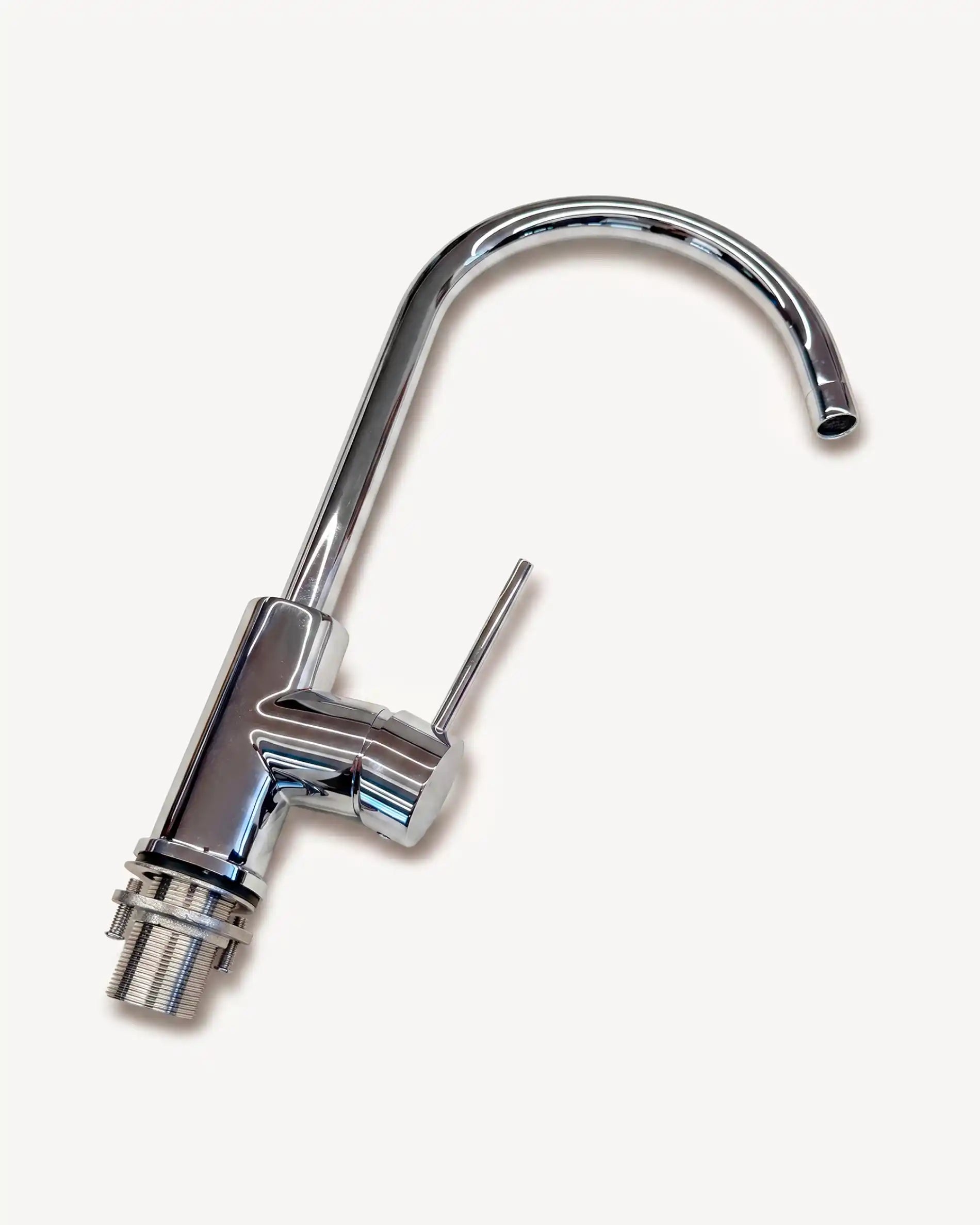 PILOTIS chrome-finish tap, side view