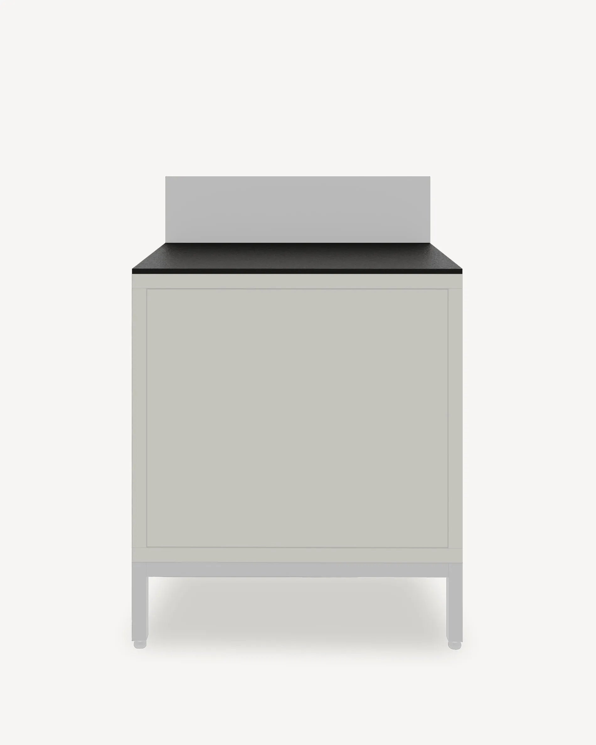 PILOTIS Classic module base unit with black top and grey front, packshot on white background