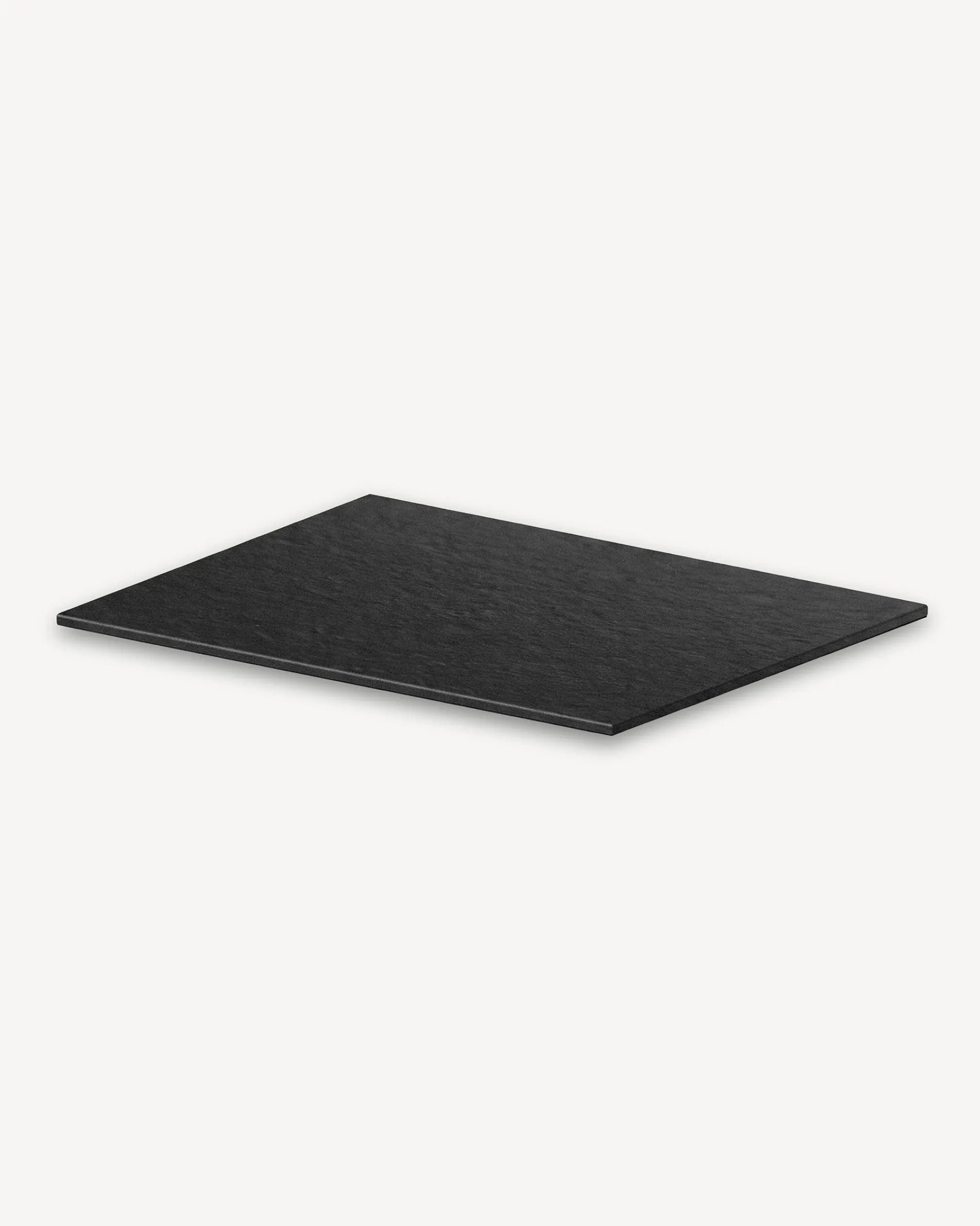 Black slate-effect tray for Classic PILOTIS module, isolated packshot on white background