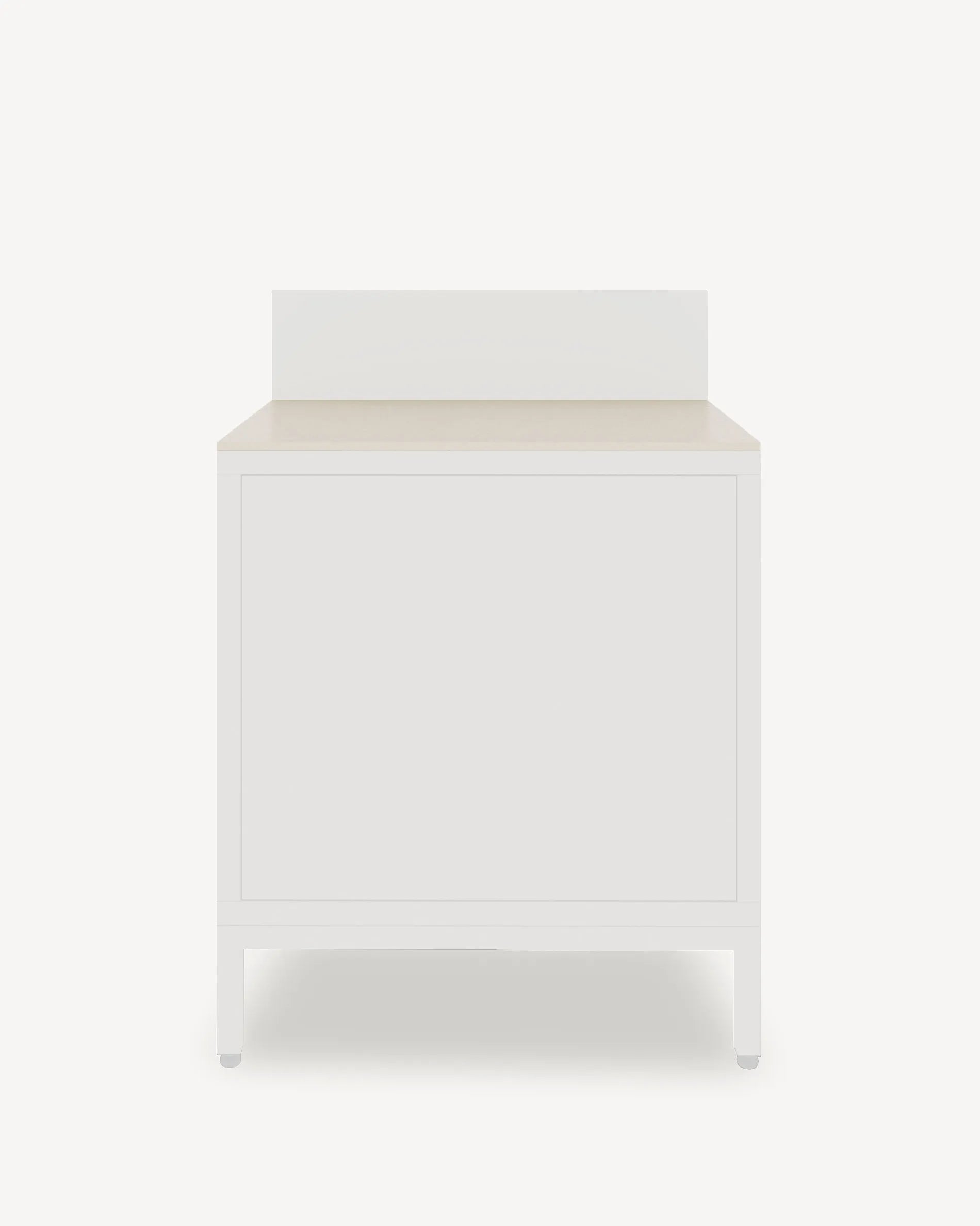 PILOTIS Classic Module Box with Cream Beige Top and Front, packshot on white background