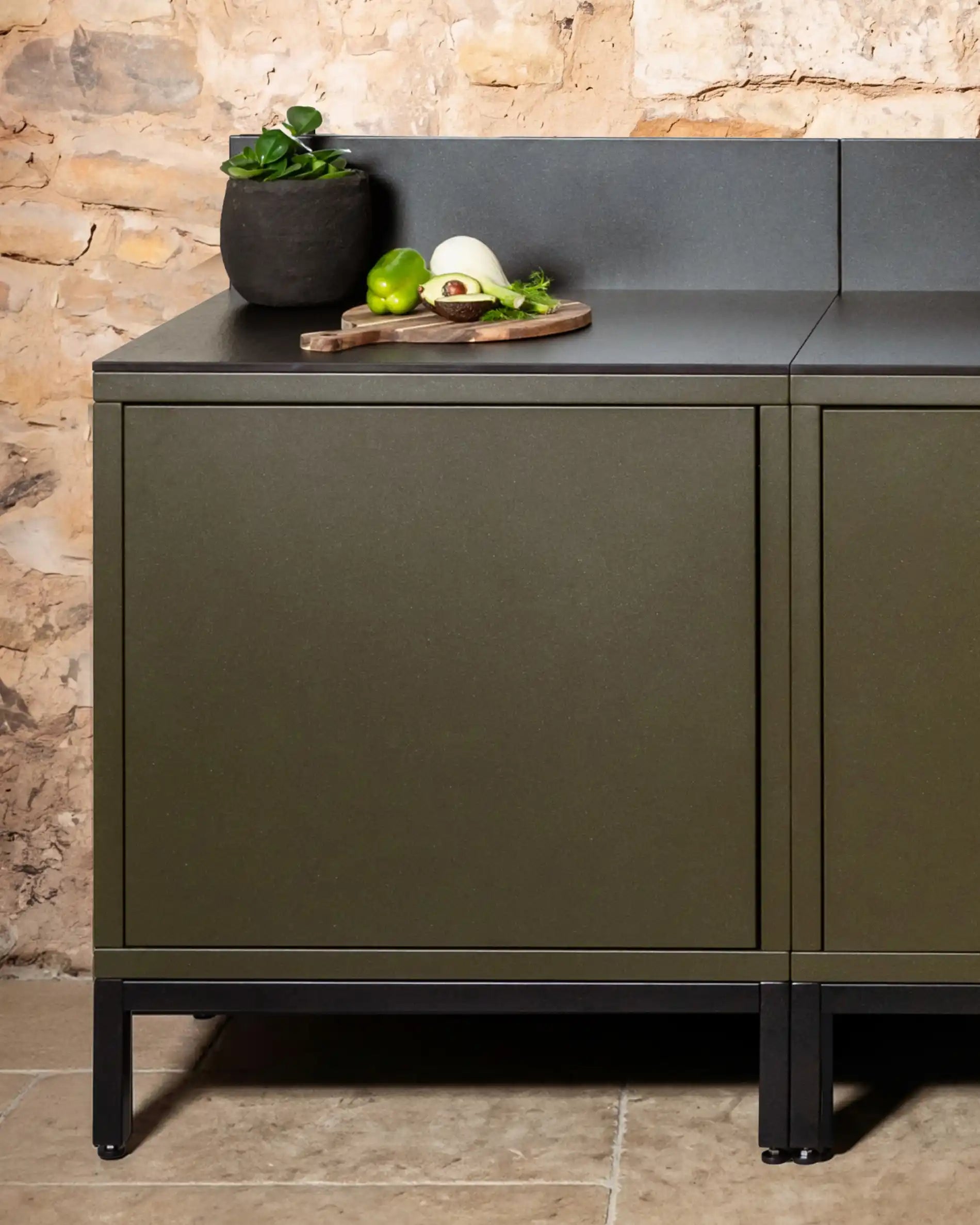 Kokko Pilotis olive classic module with integrated storage