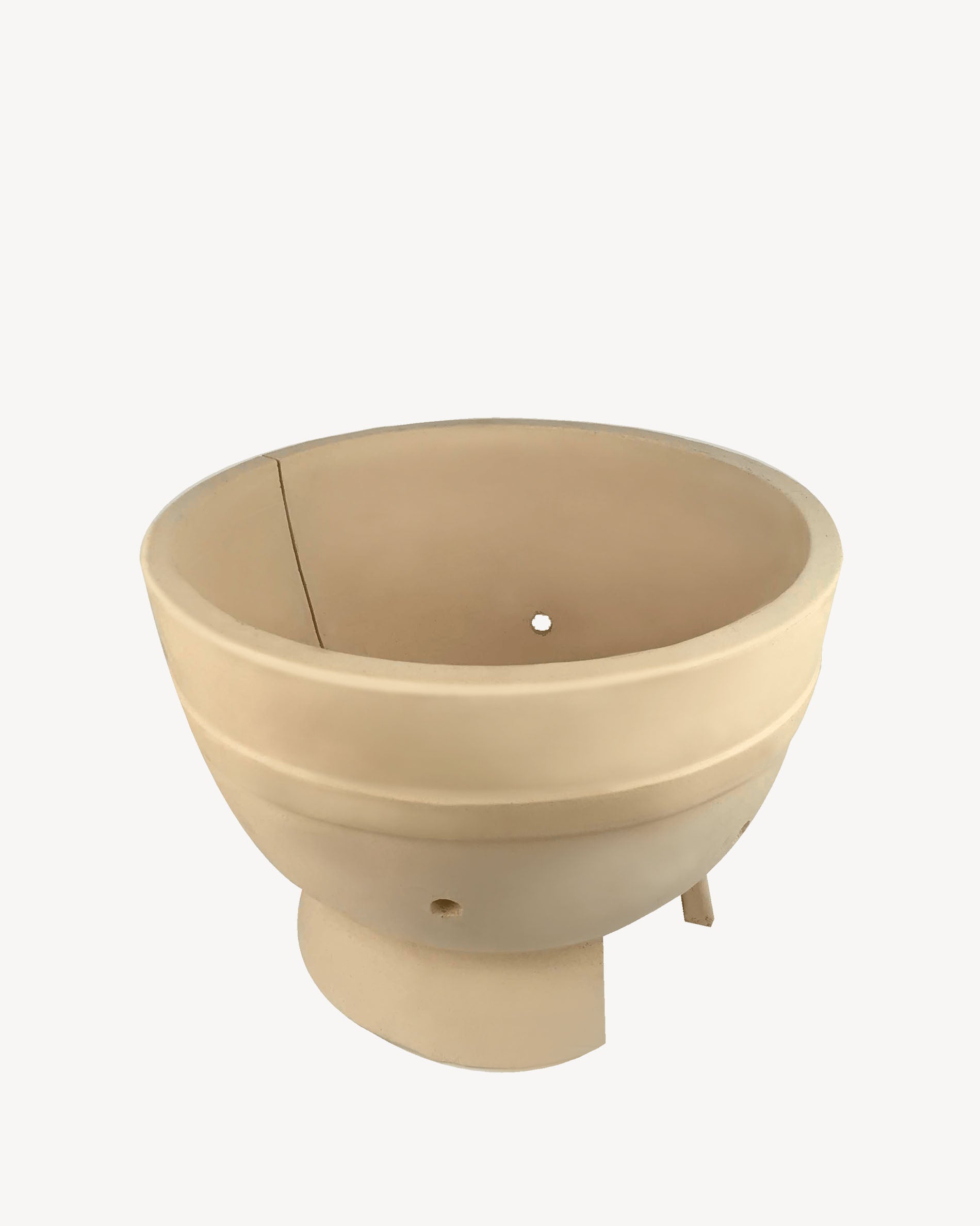 Ceramic inner bowl designed for the Kokko kamado firebox.