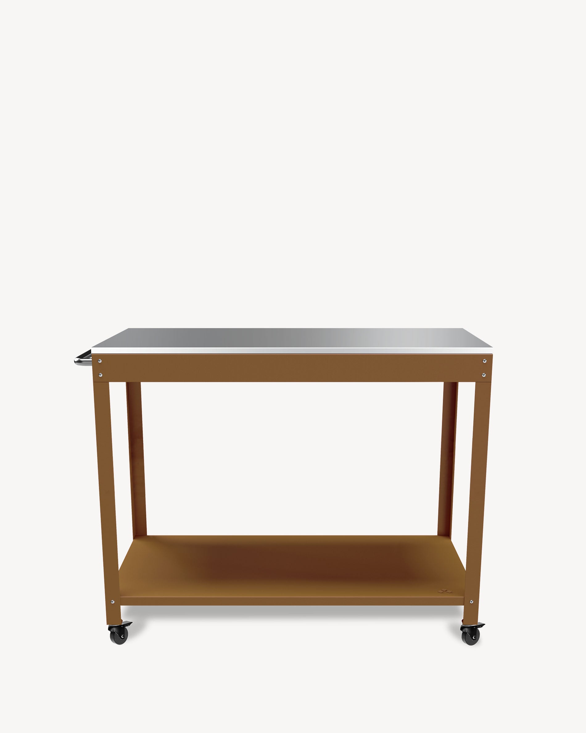 Sienna metal and stainless steel side table