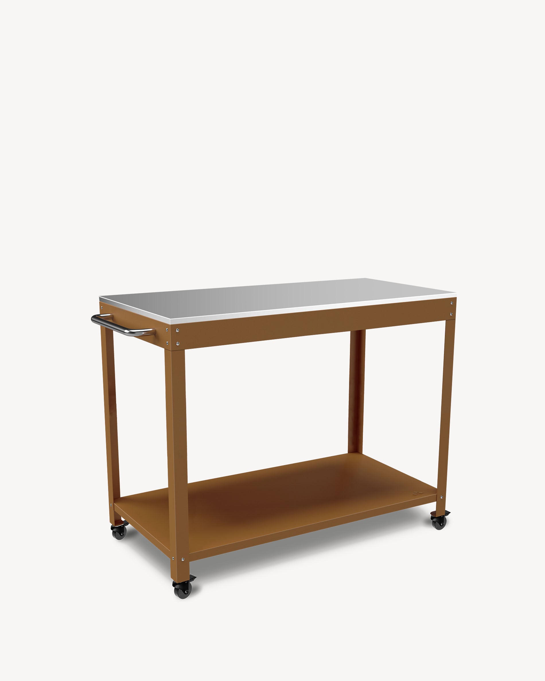 Sienna metal and stainless steel side table