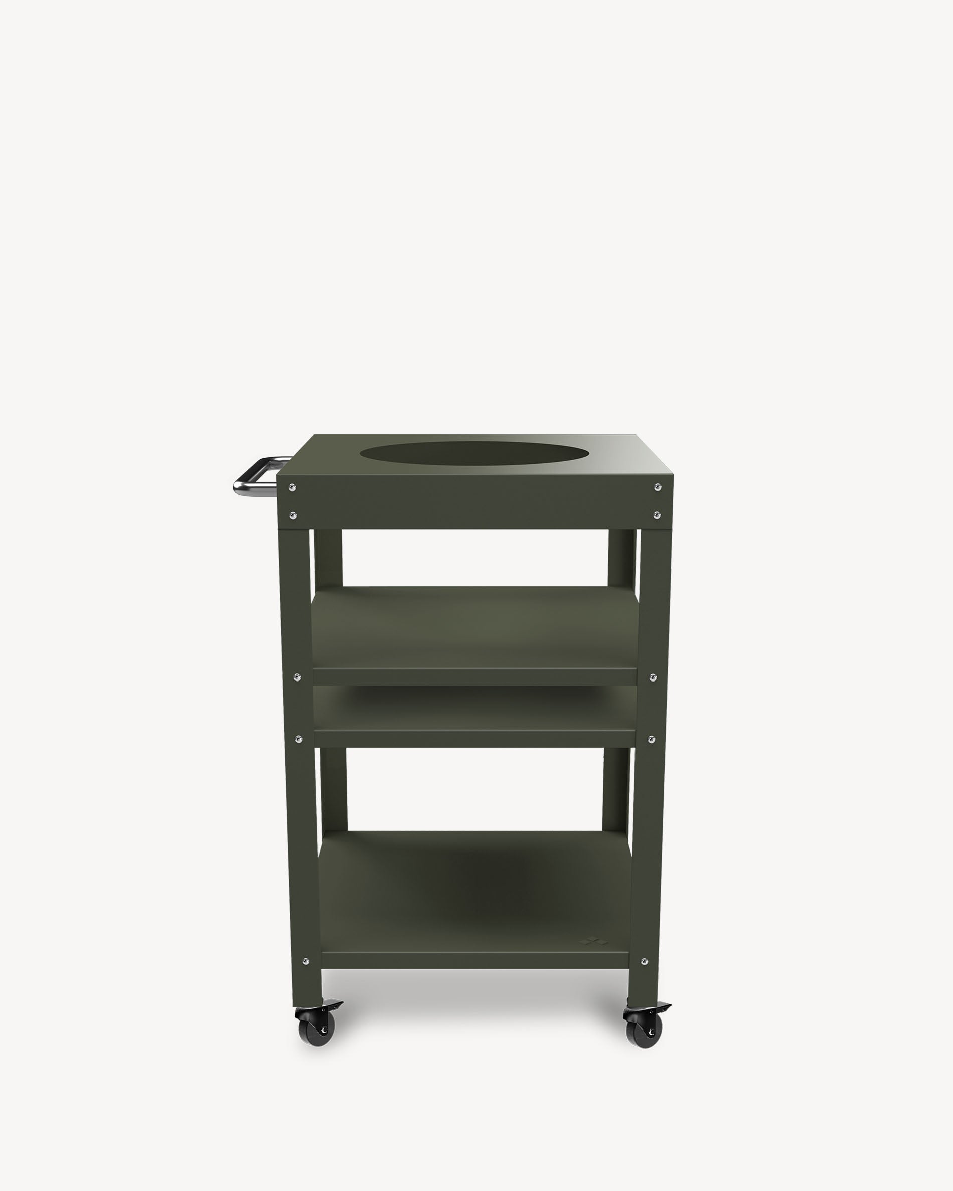 Olive green metal cart for Little Kokko 13''