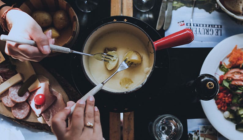 Fondue with friends