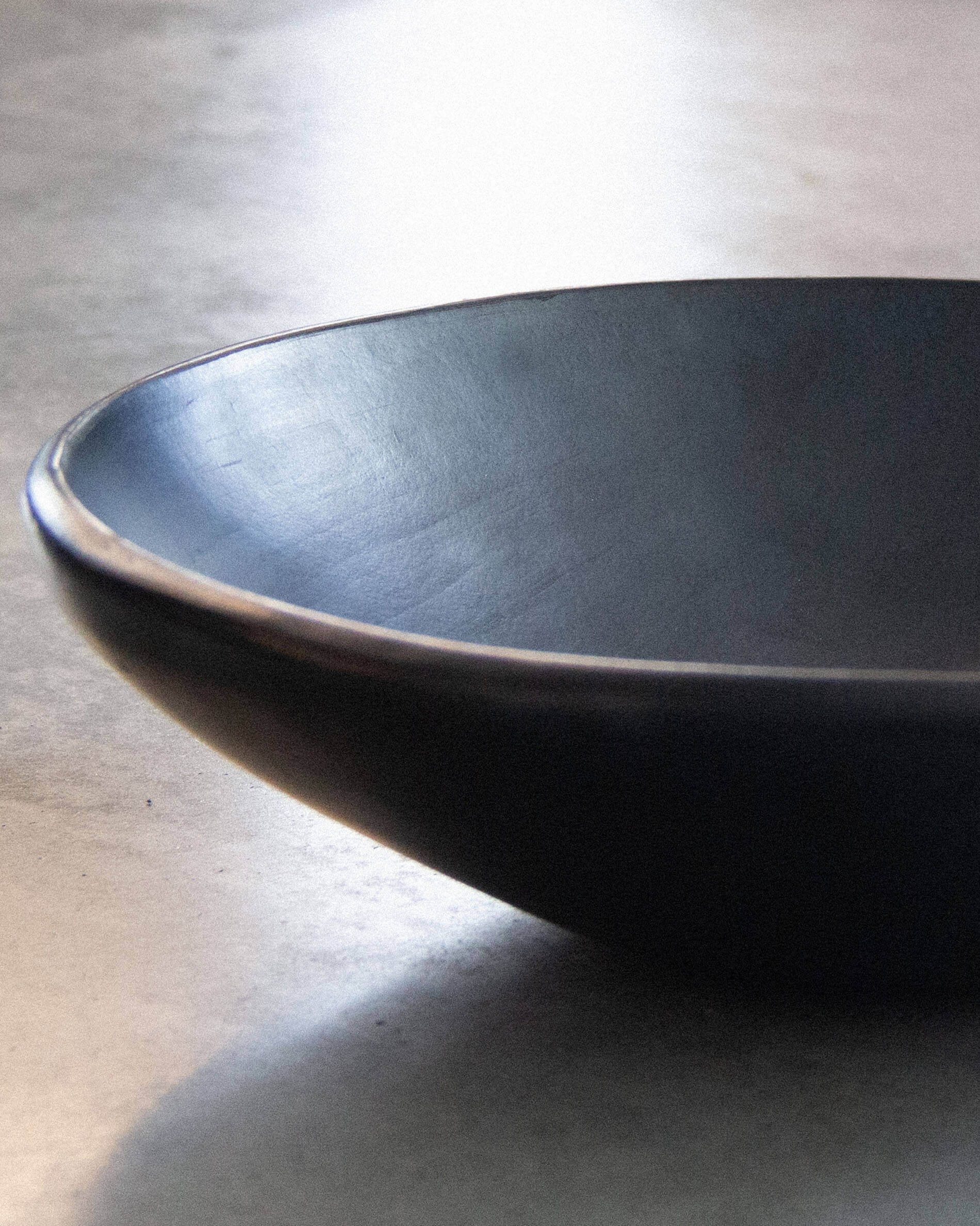 Large Chamba black clay bowl