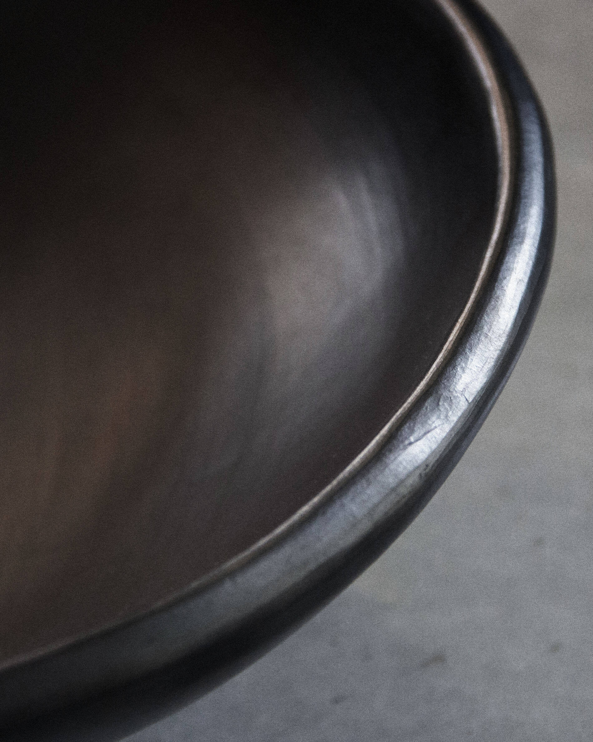 Large Chamba black clay bowl