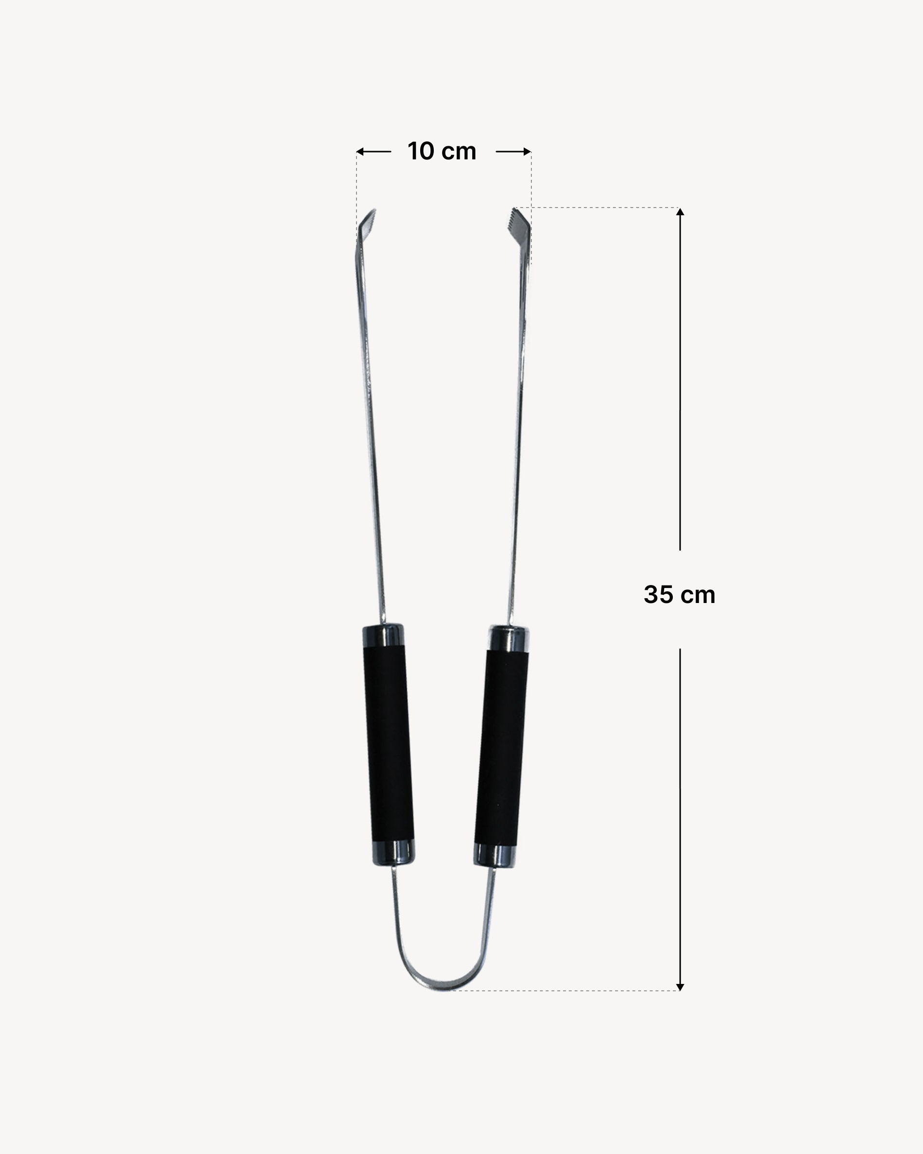 Large stainless steel tongs