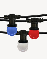 French guinguette string lights