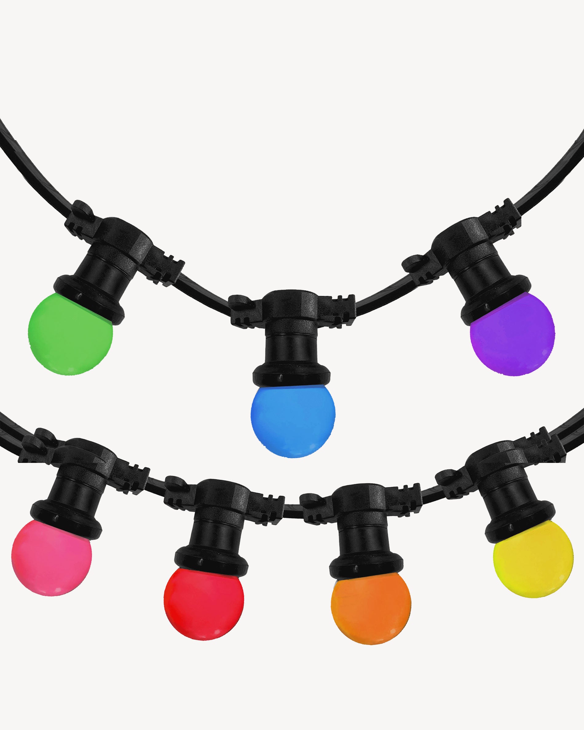 Multicoloured string lights