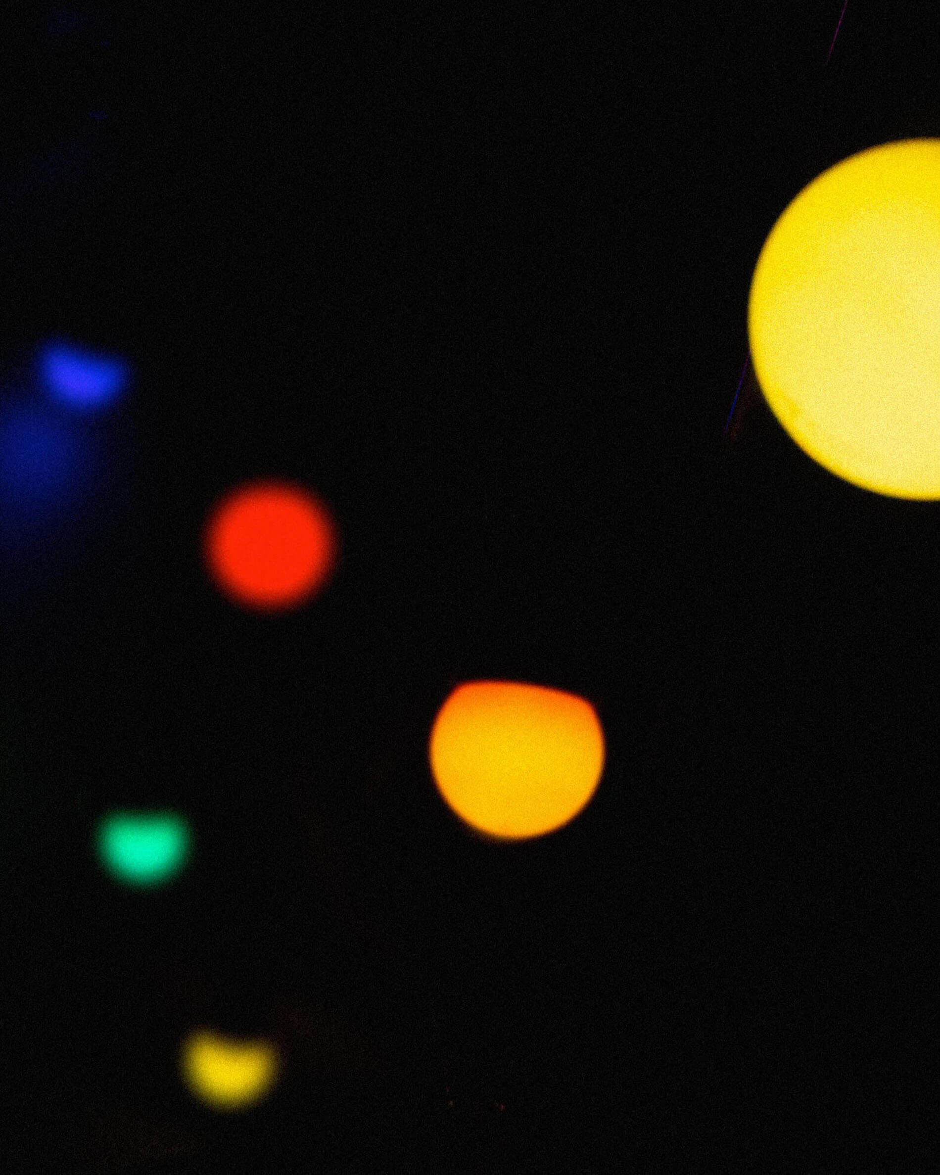 Multicolored string lights