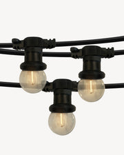 Round filament string lights