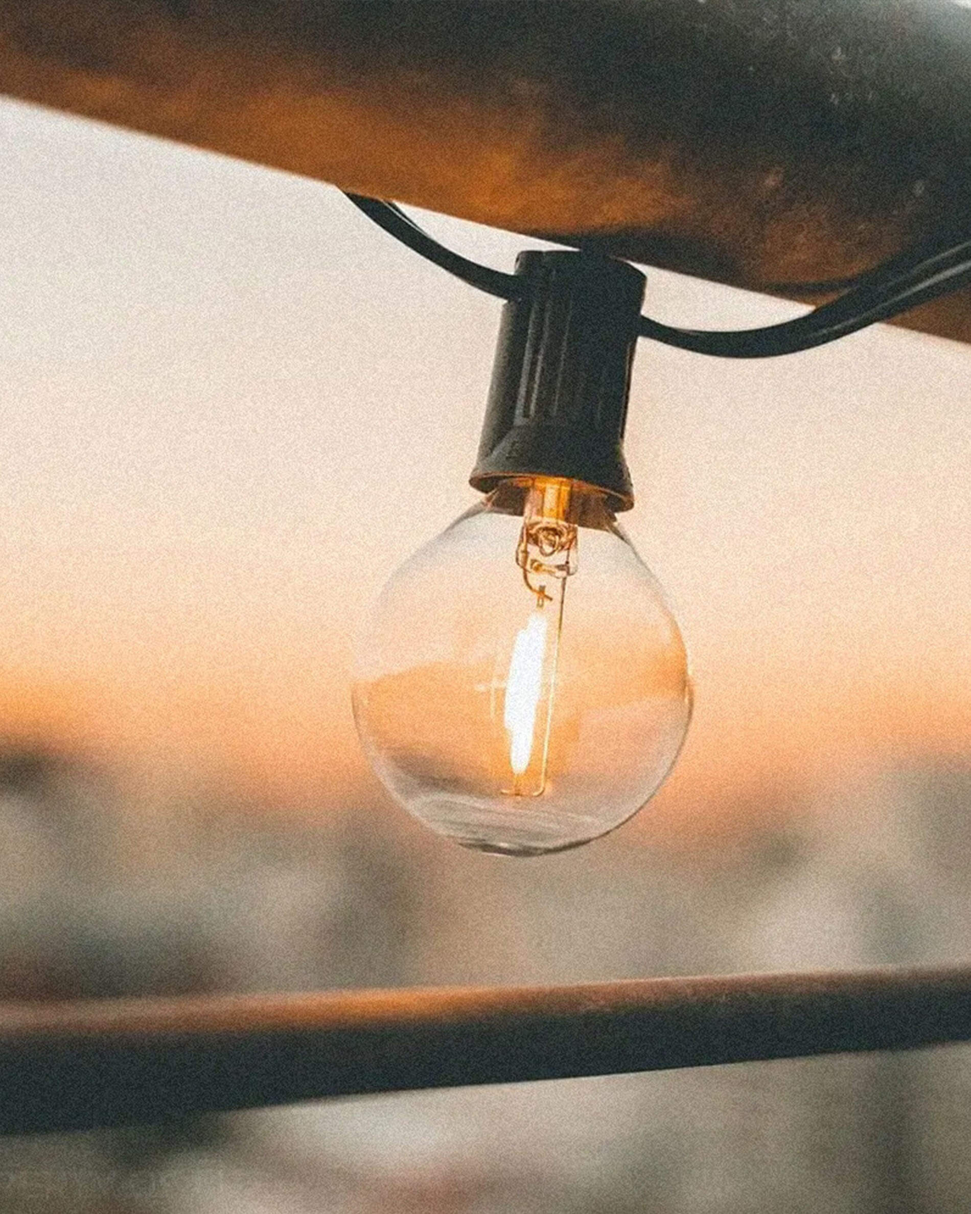 Filament string lights