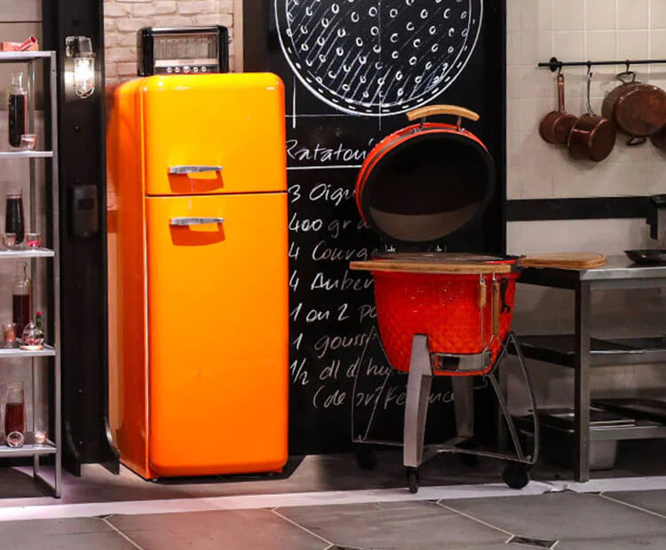 Red Kokko XL kamado barbecue featured on Top Chef