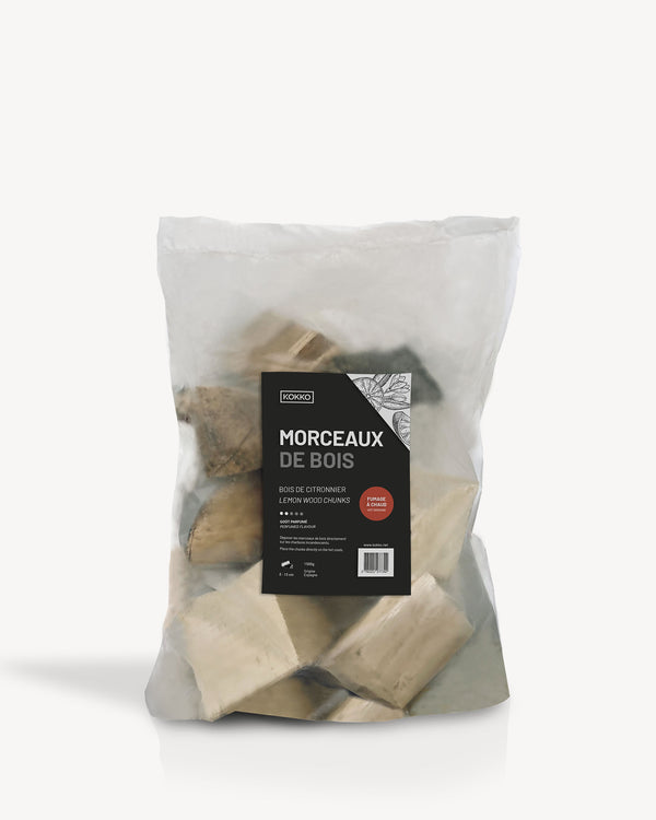 Wood chunks for hot smoking