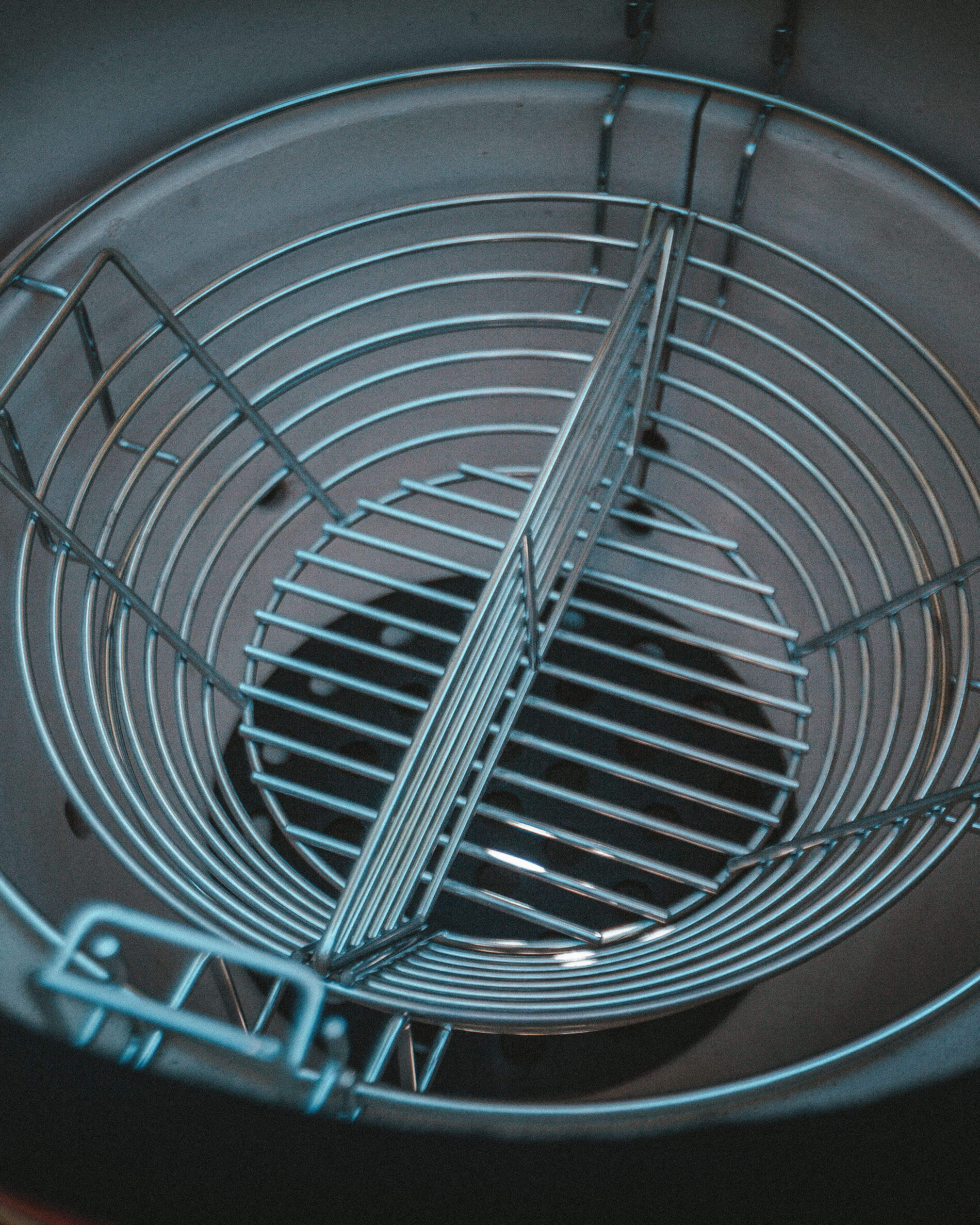 Stainless steel charcoal basket