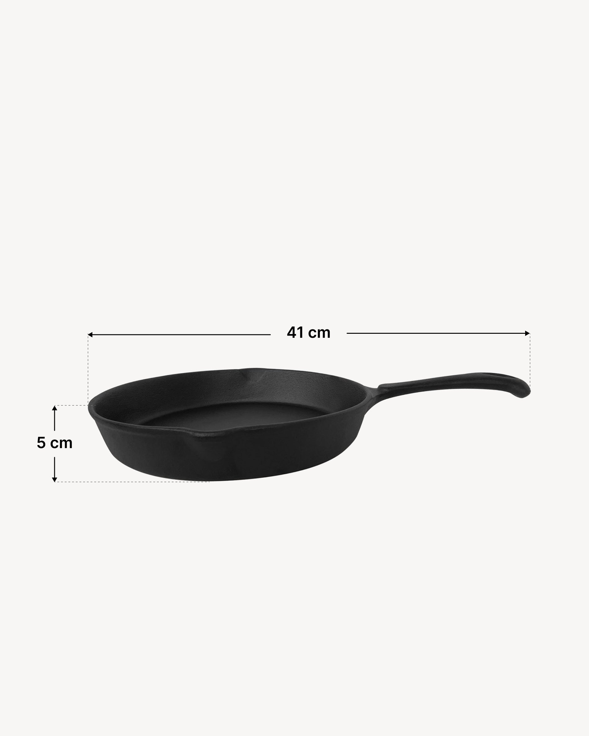 Small cast iron pan dimensions