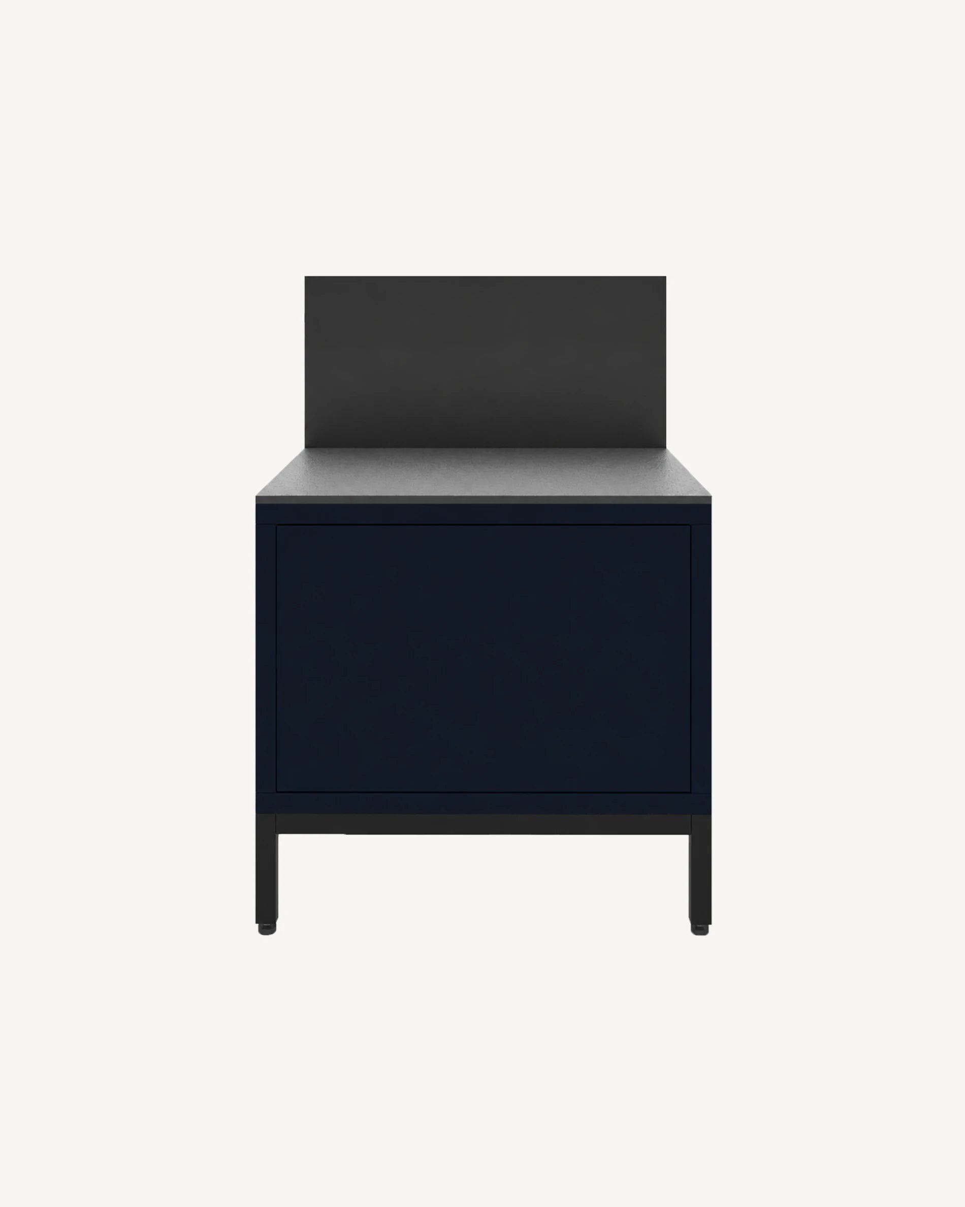 Module plancha PILOTIS bleu marine, vue de face