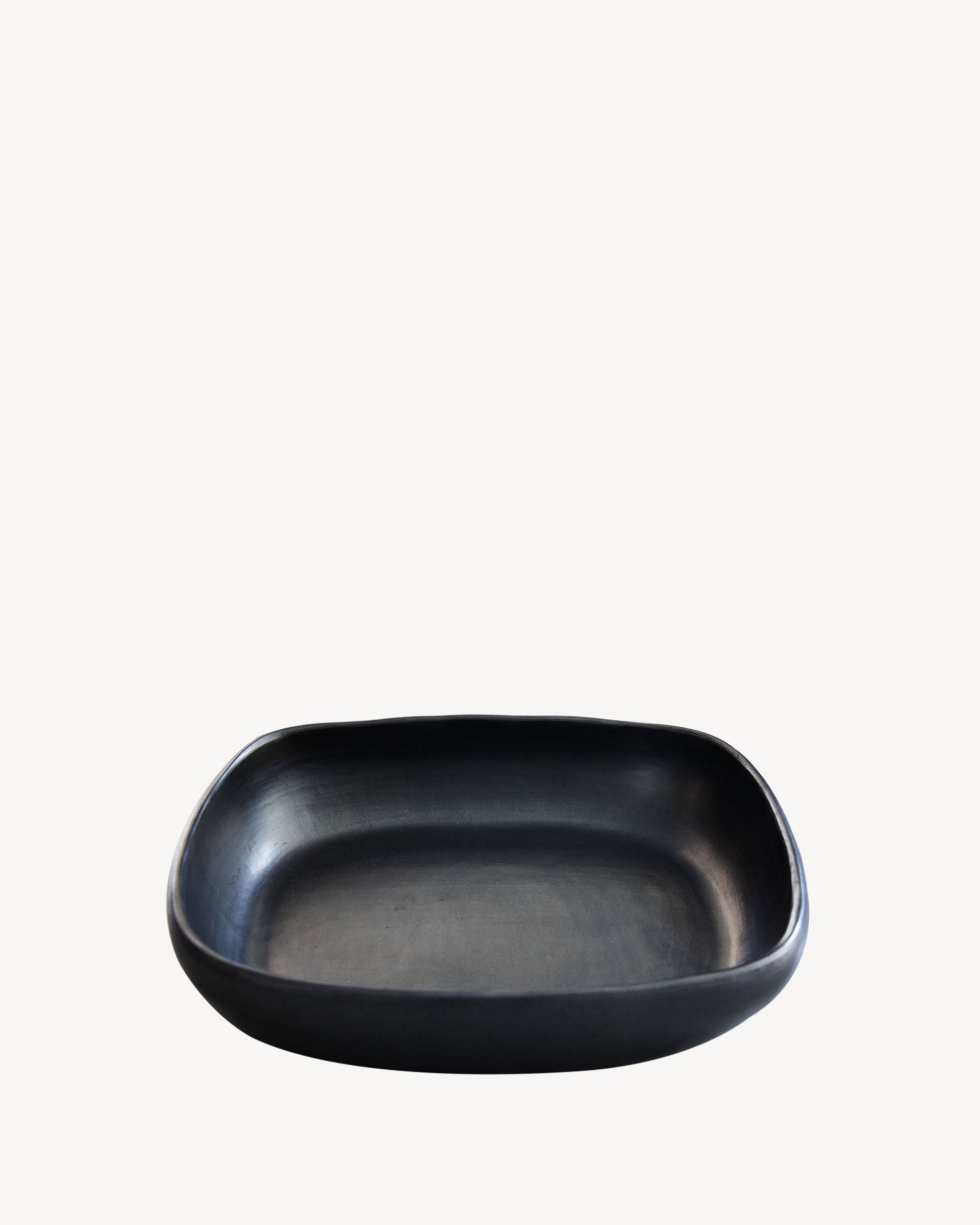 Chamba black clay dish