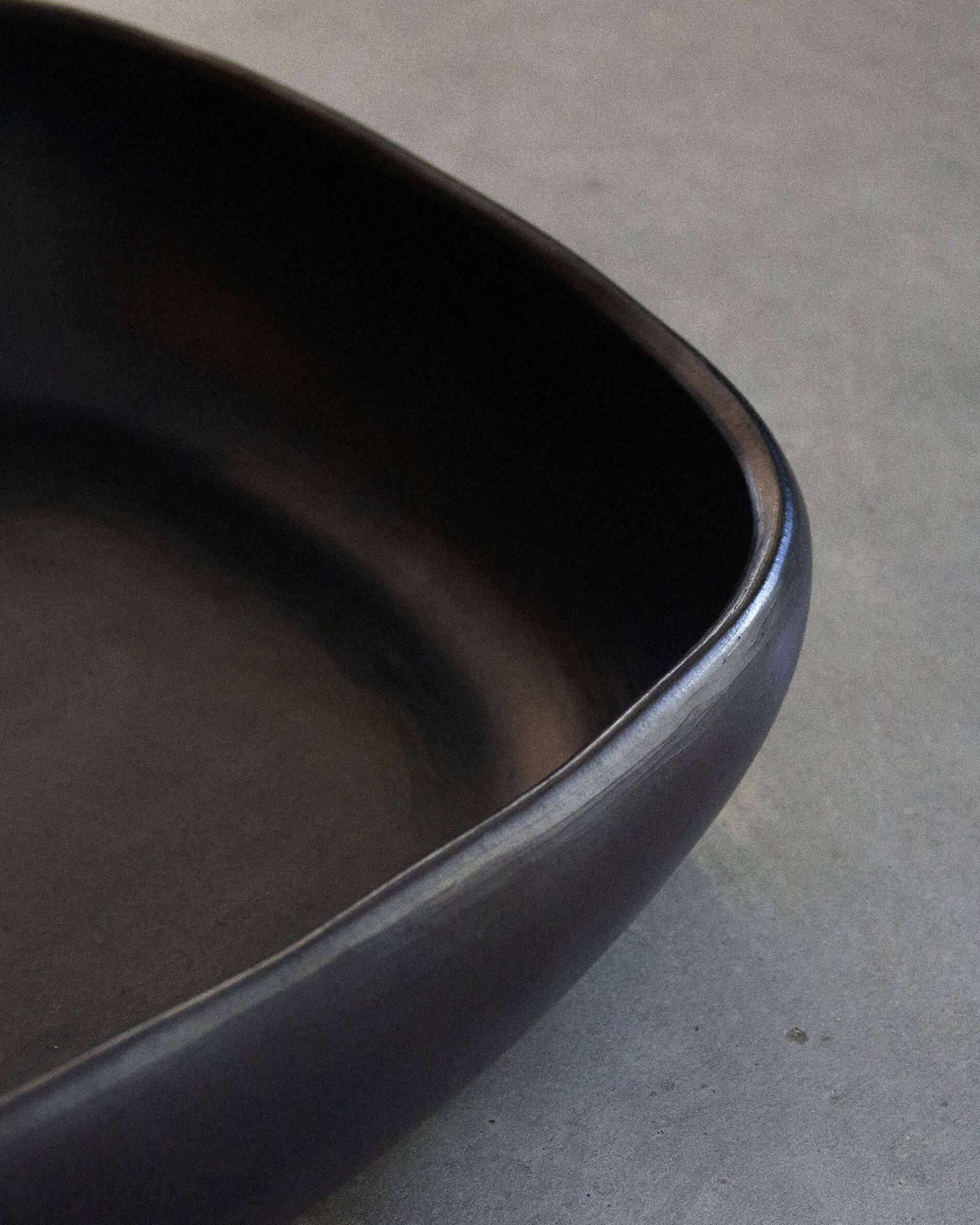 Chamba black clay dish