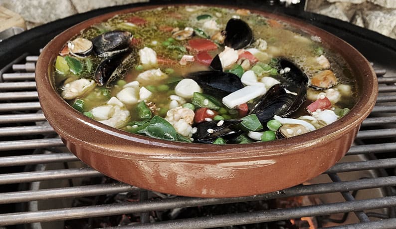 Wood-fired fish rice