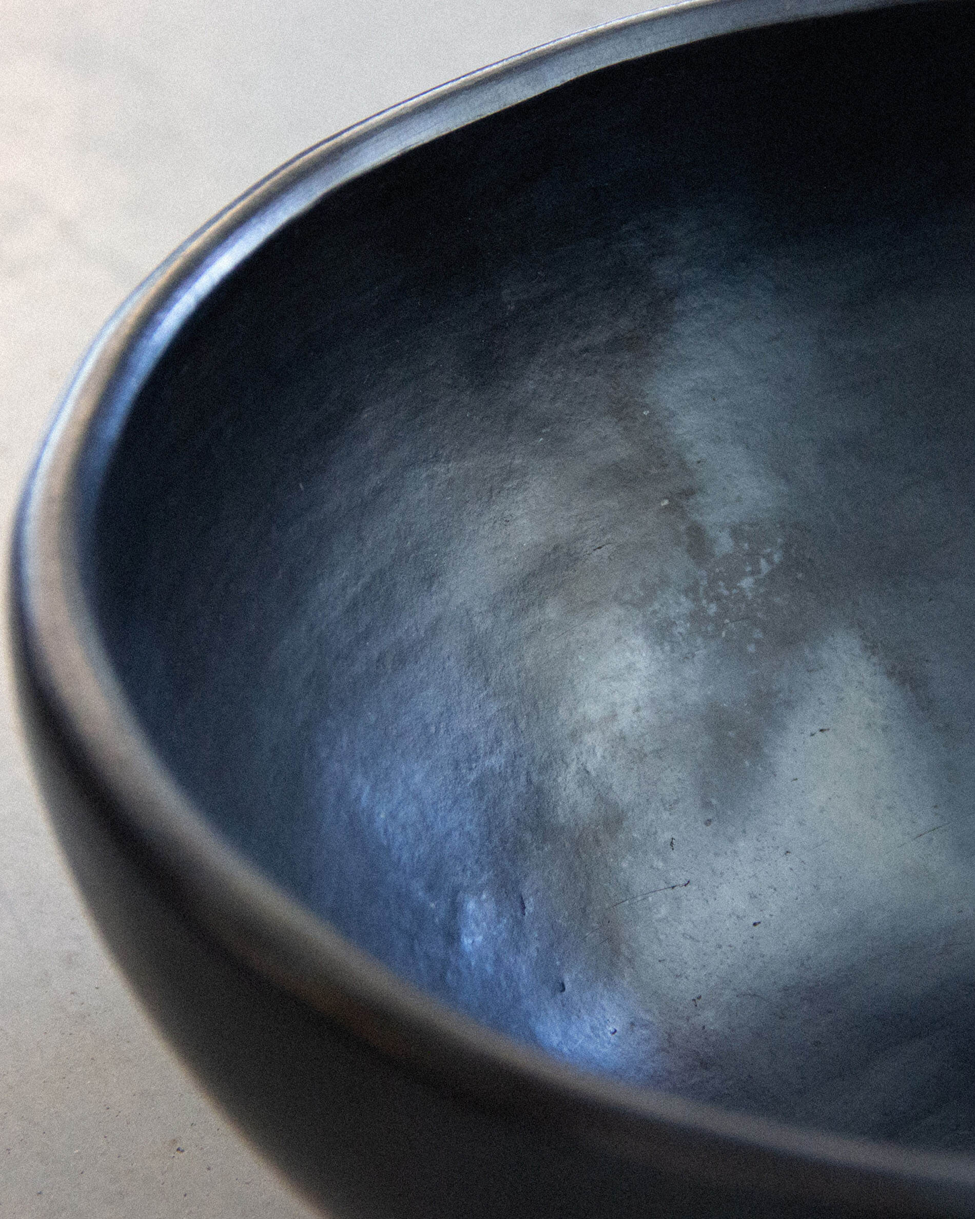 Chamba black clay salad bowl
