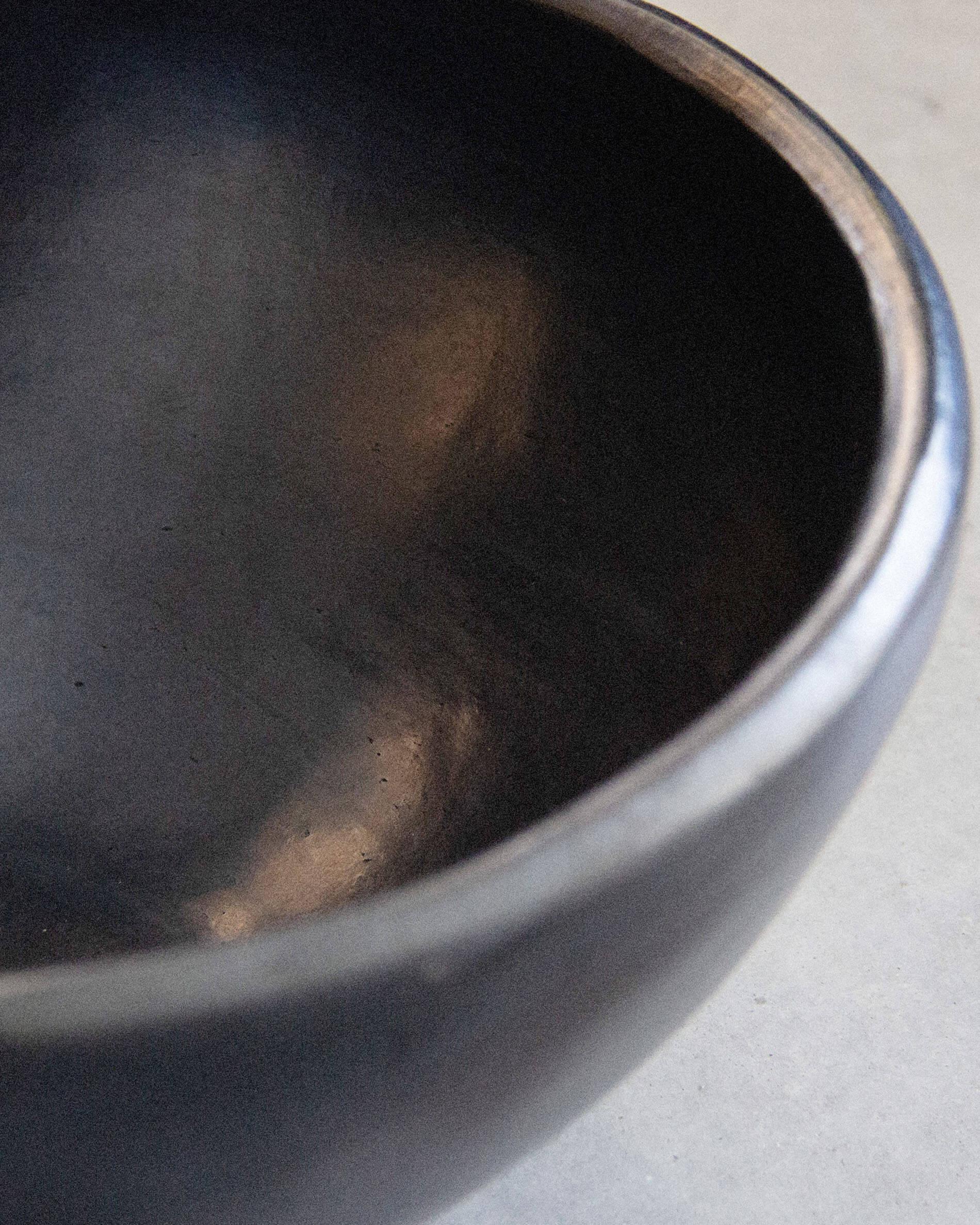 Chamba black clay salad bowl