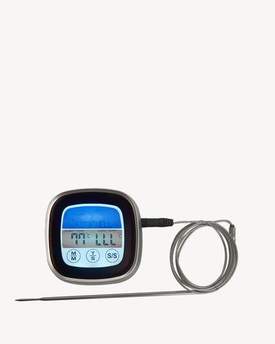 Barbecue thermometer with probe