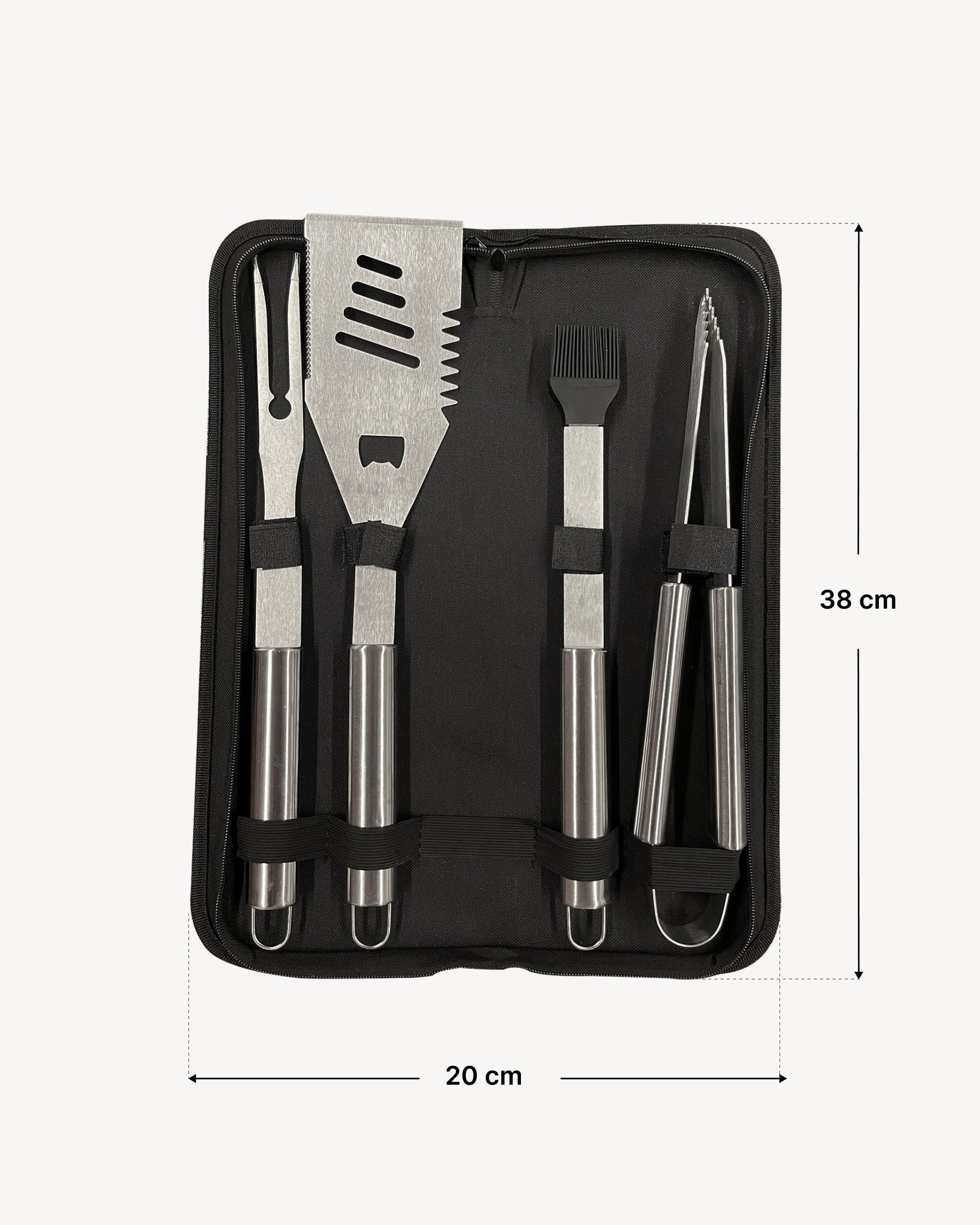 Stainless steel utensil pouch